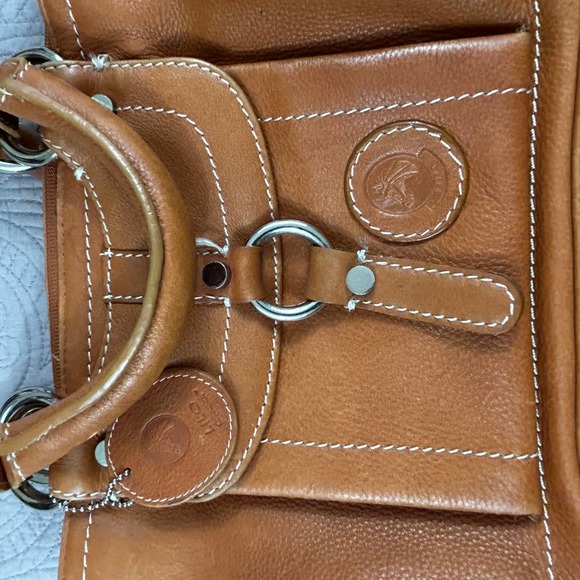 Lilo Collections Equestrian Handbag 100% Leather 6.5 x 12 x 3.5 - Picture 2 of 6